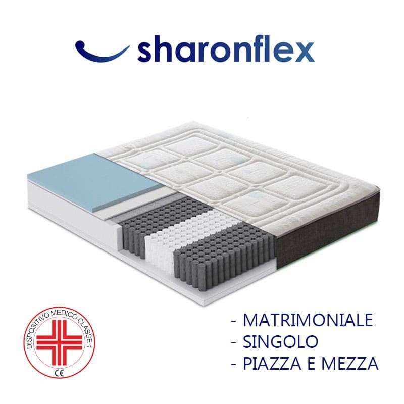 Materasso molle insacchettate e memory foam - Sharon Hybrid